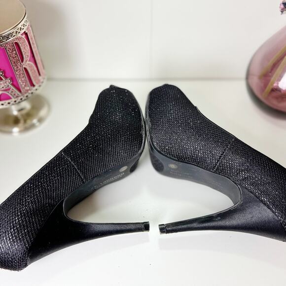 Chinese Laundry Black Sparkly Platform Heels Size 6.5 - Picture 6 of 11